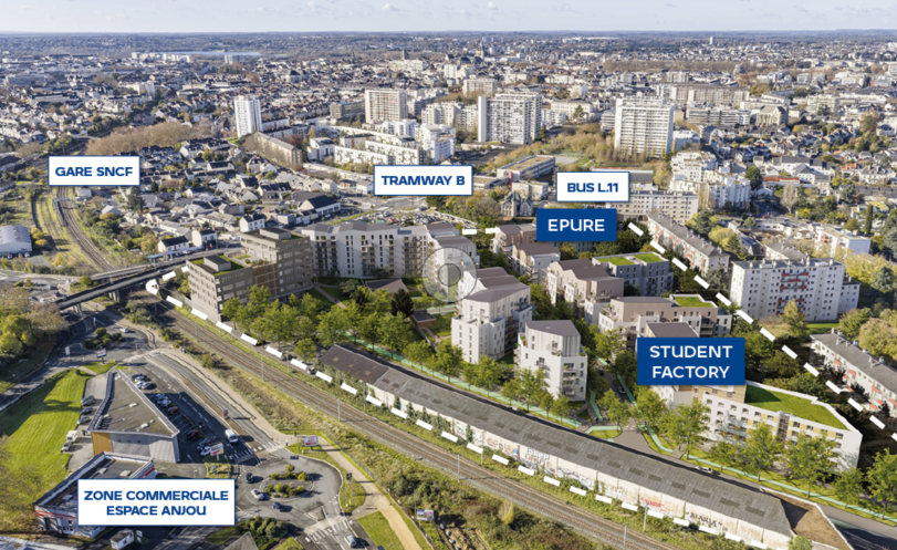 Programme neuf à Angers – 195 logements – À partir de 85 200 €